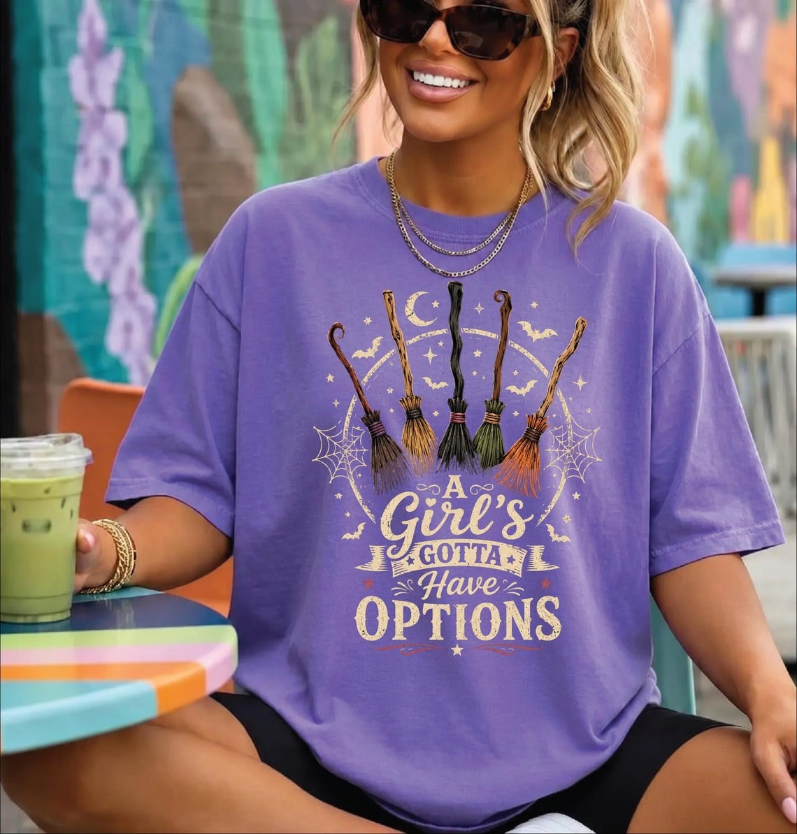 Comfort Colors A Girl Gotta Have Options Tshirt,Witches Shirt,Salem Tee, Witchy Tees,