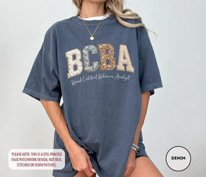 Comfort Colors BCBA Shirt, Board Certified Behavior Analyst Tee, Varsity Behavior Analyst T-shirt