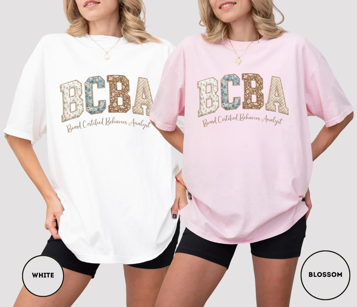 Comfort Colors BCBA Shirt, Board Certified Behavior Analyst Tee, Varsity Behavior Analyst T-shirt