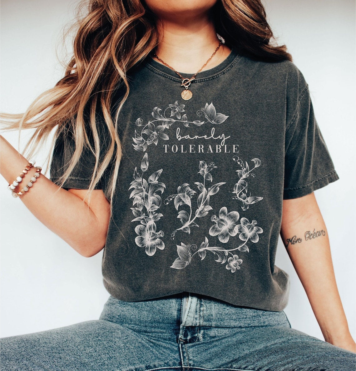 Comfort Colors Barely Tolerable Pride and Prejudice Shirt,Jane Austen Tee,