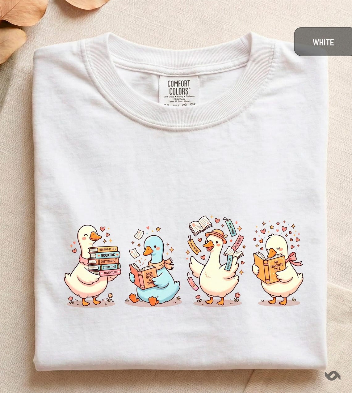 Comfort Colors Funny Bookish Shirt, Silly Goose Booktok Merch, Cozy Reader Gift, Cute Librarian Top