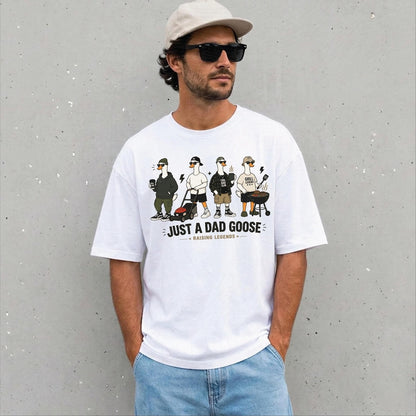 Comfort Colors Funny Dad Goose Tshirt, Just A Dad Goose Tee, Dad Life Shirt, Father Gift, Funny Goose Tee