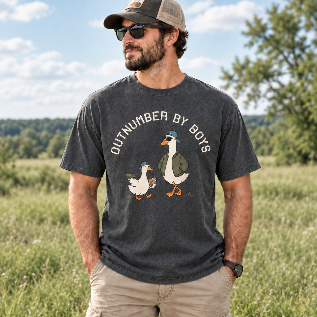Comfort Colors Funny Dad Goose Tshirt, Son and Dad Shirt,Father’s Day Gift for Dad,