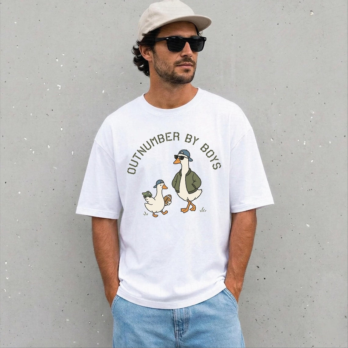Comfort Colors Funny Dad Goose Tshirt, Son and Dad Shirt,Father’s Day Gift for Dad,