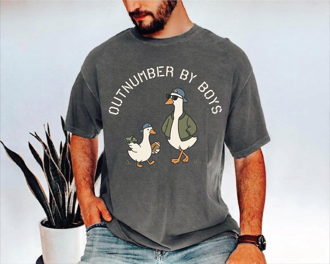 Comfort Colors Funny Dad Goose Tshirt, Son and Dad Shirt,Father’s Day Gift for Dad,