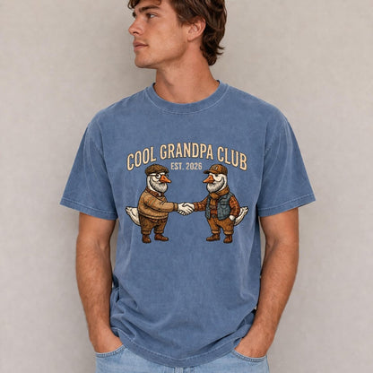 Comfort Colors Grandpa Est 2026 Tee, Goose Grandpa Tee, First Time Grandpa Tee, Cool Grandpa Club Tee, Funny Goose Tee, Grandpa to Be Gift - Denoss