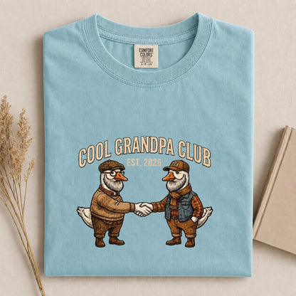 Comfort Colors Grandpa Est 2026 Tee, Goose Grandpa Tee, First Time Grandpa Tee, Cool Grandpa Club Tee, Funny Goose Tee, Grandpa to Be Gift - Denoss