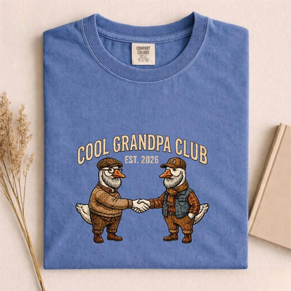 Comfort Colors Grandpa Est 2026 Tee, Goose Grandpa Tee, First Time Grandpa Tee, Cool Grandpa Club Tee, Funny Goose Tee, Grandpa to Be Gift - Denoss