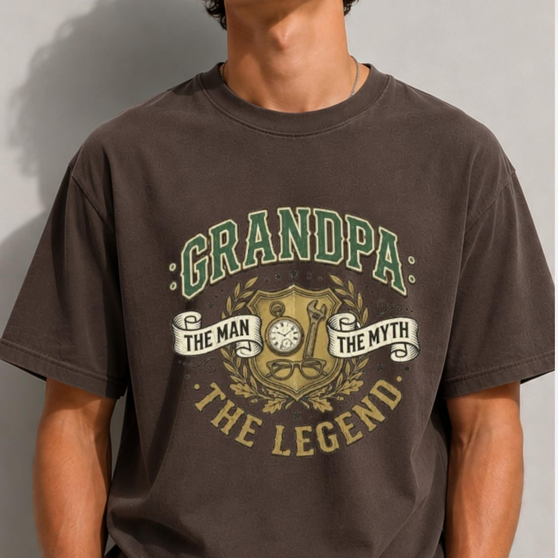 Comfort Colors Grandpa The Man The Myth The Legend Shirt, Grandpa T-Shirt, Gift for Grandpa, Father's Day Shirt, Grandpa Tee, Papa Gift - Denoss
