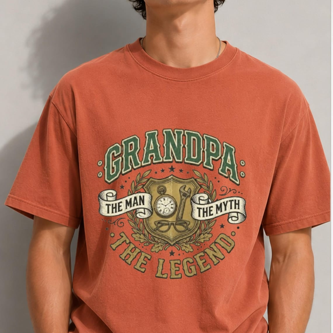 Comfort Colors Grandpa The Man The Myth The Legend Shirt, Grandpa T-Shirt, Gift for Grandpa, Father's Day Shirt, Grandpa Tee, Papa Gift - Denoss