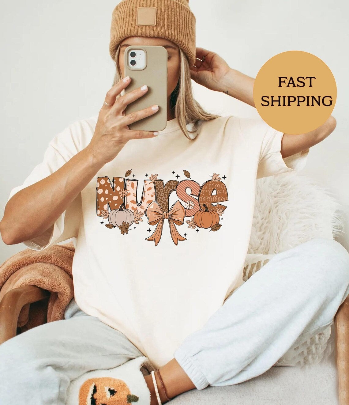Comfort Colors Halloween Nurse Tshirt,Halloween Nursing Tee,Nurse Fall Shirt,