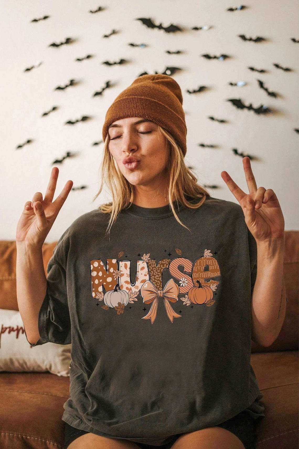 Comfort Colors Halloween Nurse Tshirt,Halloween Nursing Tee,Nurse Fall Shirt,