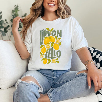Comfort Colors Limoncello Tee, More Lemon Tee, Summer Lemon Tee, Citrus Fruit Tee, Italian Summer Tee, Cute Lemon Tee, Handmade Lemon Tee - Denoss