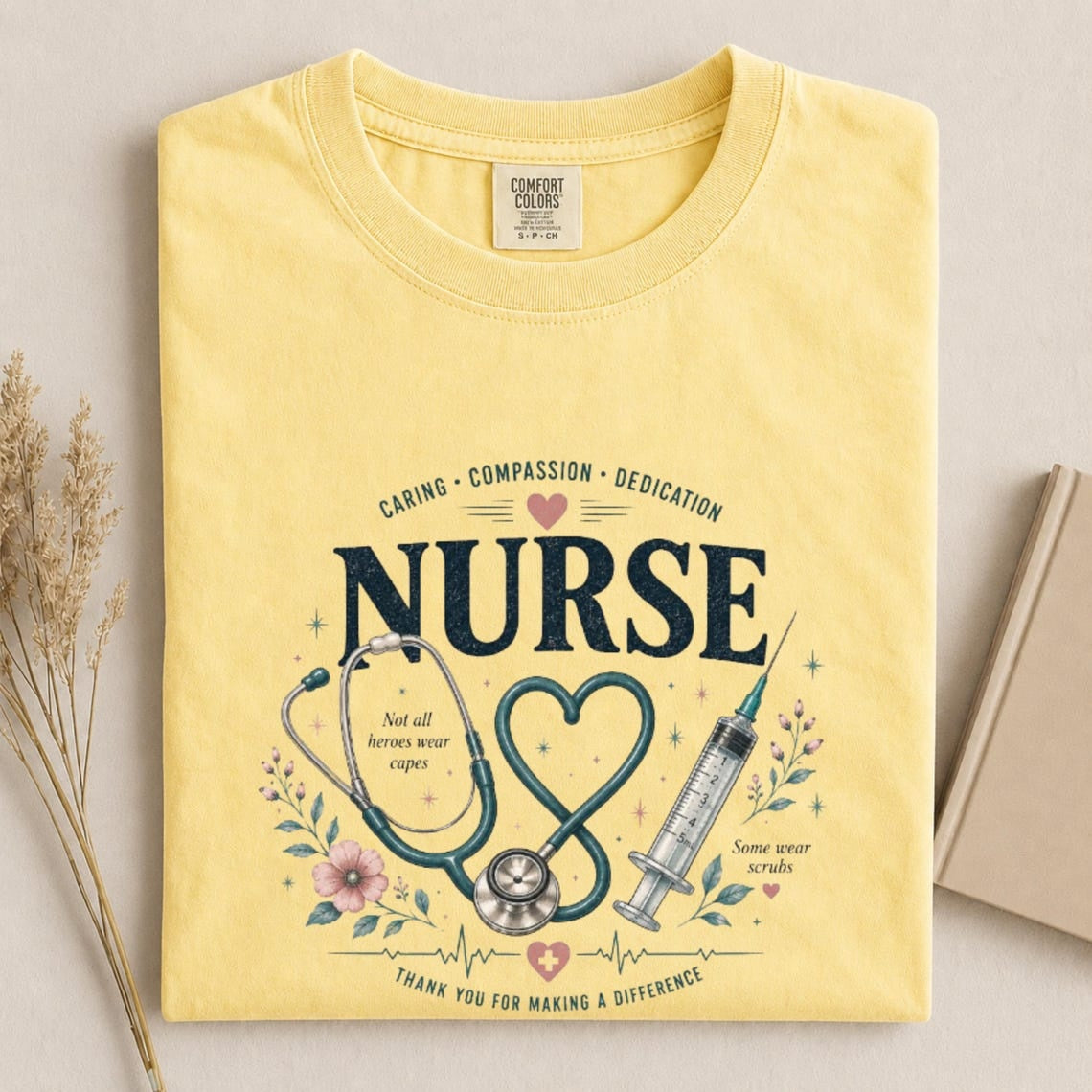Comfort Colors Nurse Shirt, Registered Nurse Tee, RN Gift for Women, Nursing School Graduation Gift, Nurse Life Shirt, Happy Nurses Day Tee - Denoss