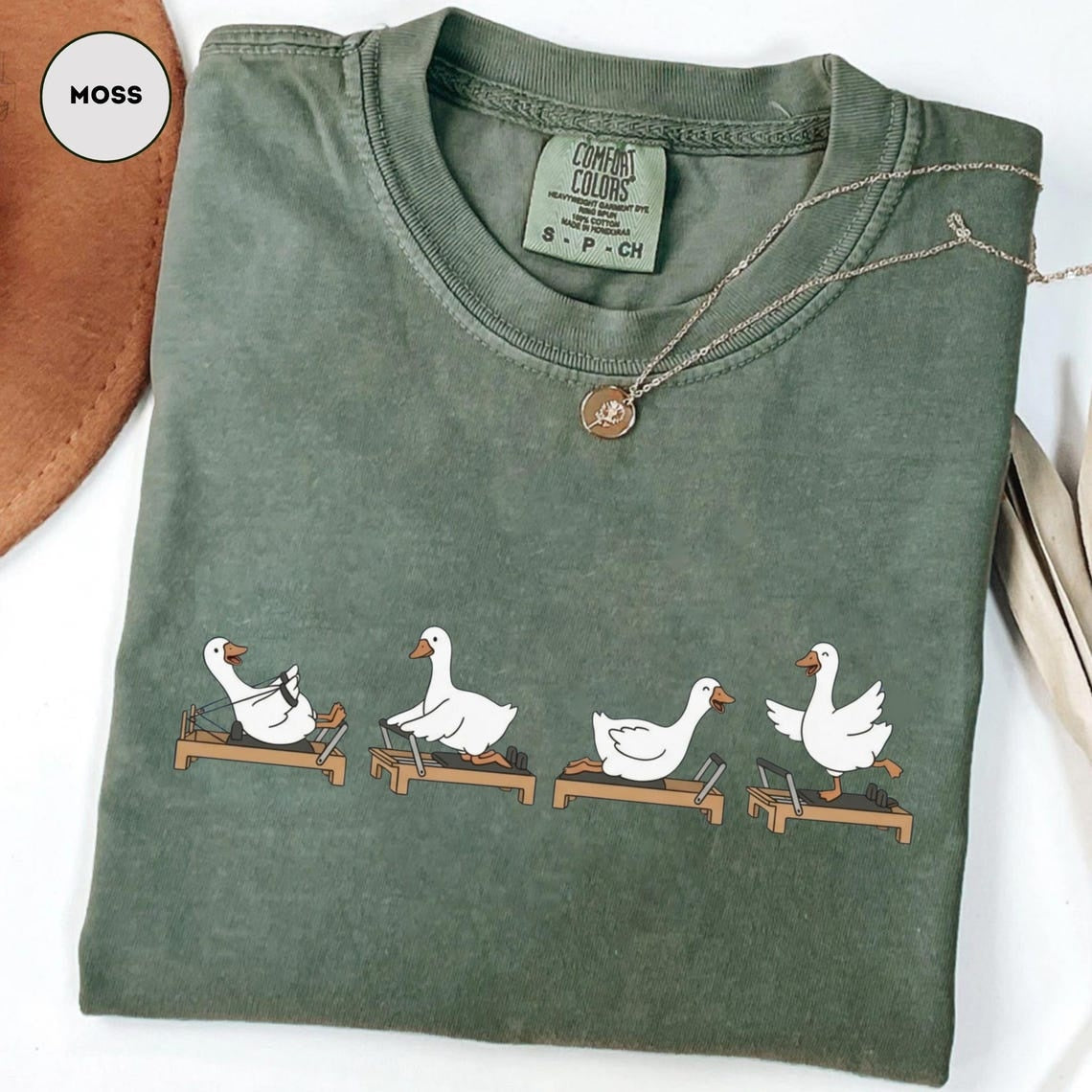 Comfort Colors Pilates Instructor Tee, Funny Goose Reformer Lover Shirt