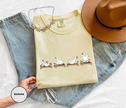 Comfort Colors Pilates Instructor Tee, Funny Goose Reformer Lover Shirt