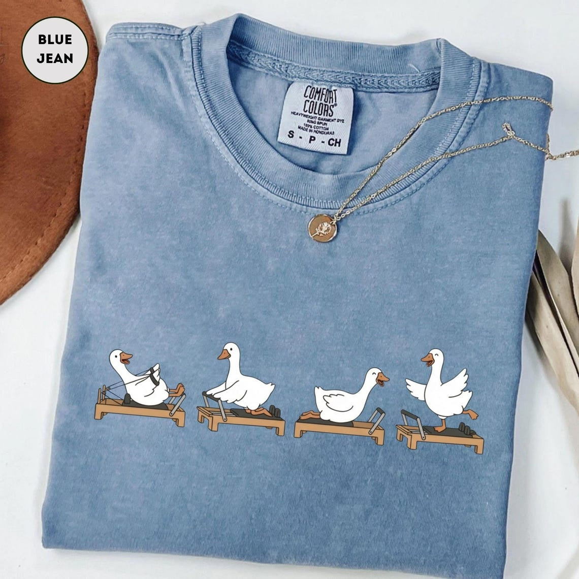 Comfort Colors Pilates Instructor Tee, Funny Goose Reformer Lover Shirt
