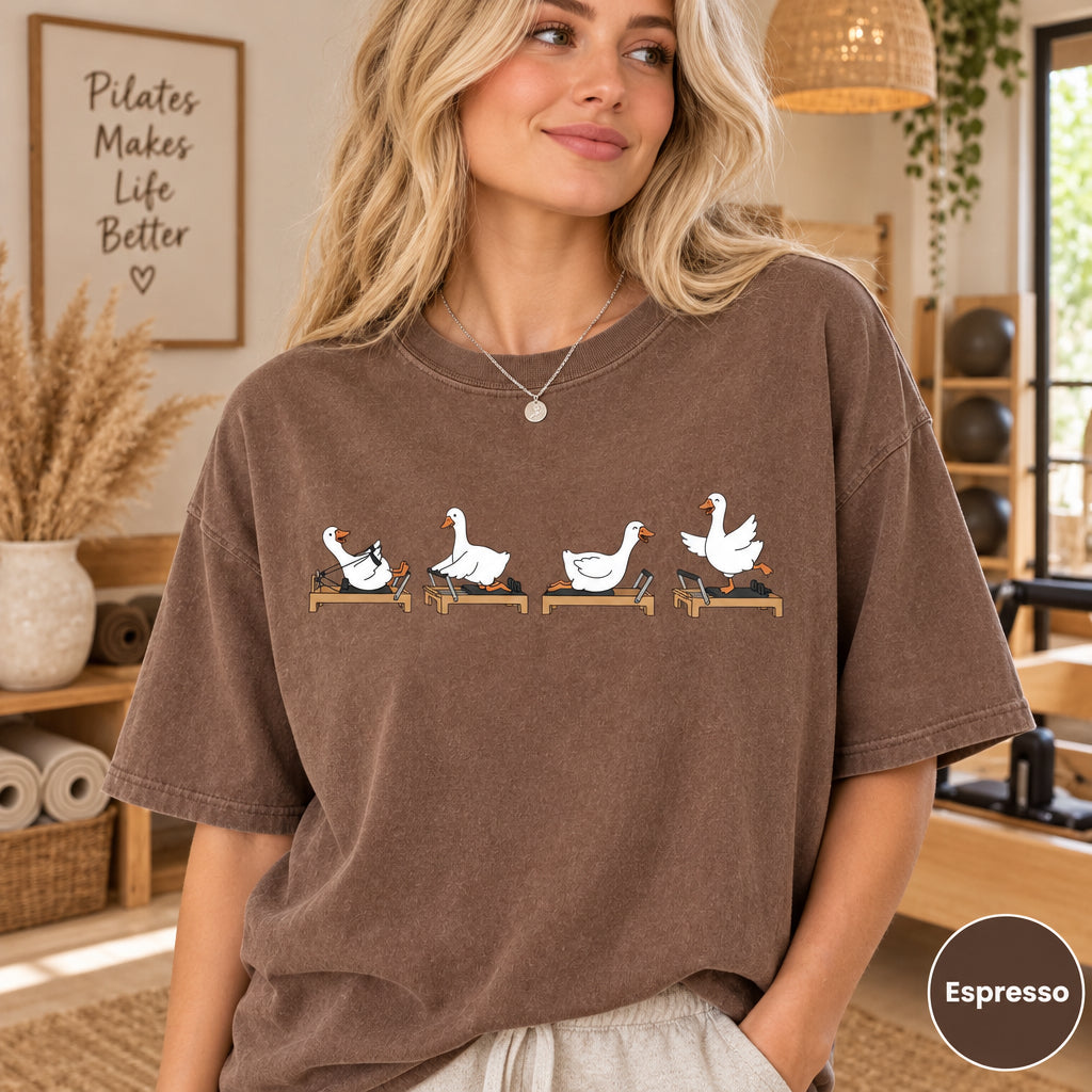 Comfort Colors Pilates Instructor Tee, Funny Goose Reformer Lover Shirt
