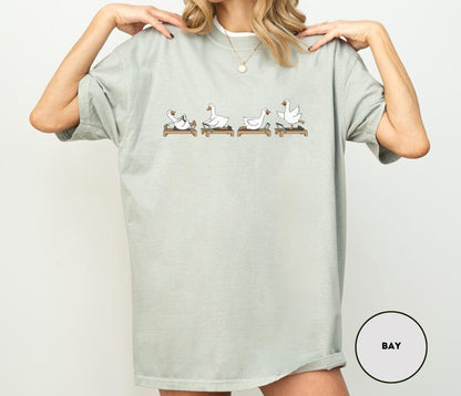 Comfort Colors Pilates Instructor Tee, Funny Goose Reformer Lover Shirt