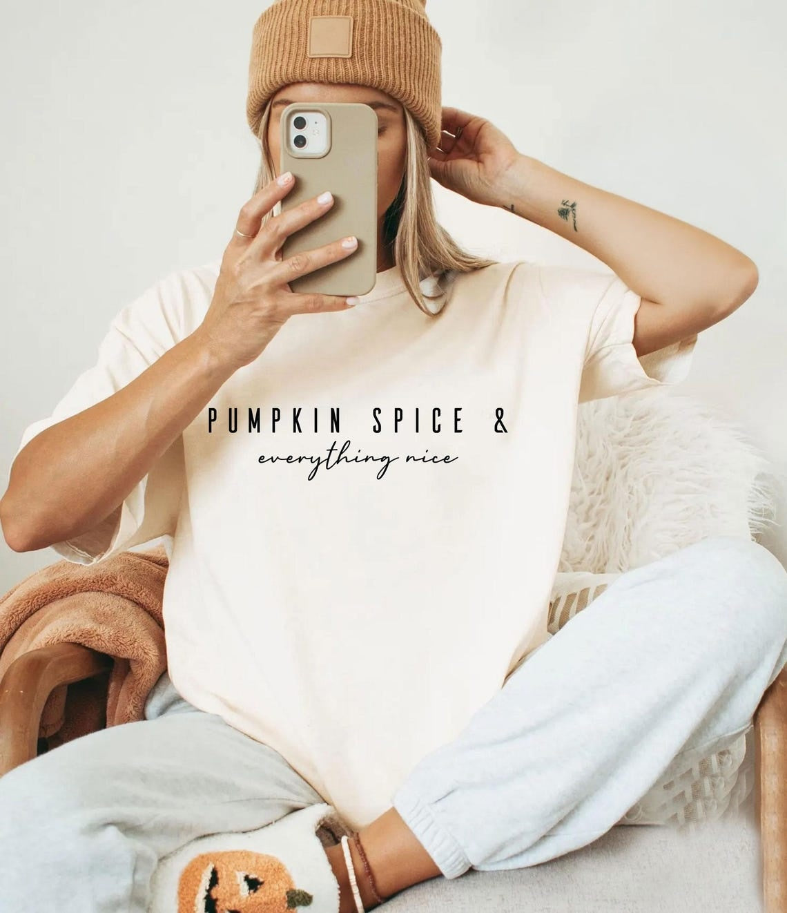 Comfort Colors Pumpkin Spice & Everything Nice Tshirt,Pumpkin Spice Shirt,Fall Vibe Shirt,Fall Shirt,