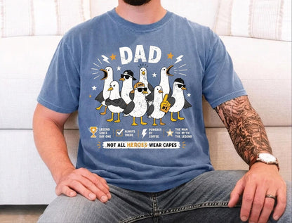 Comfort Colors Seagull Dad Dad Dad Tshirt, Funny Father's Day Gift For Dad, Dad Shirt,