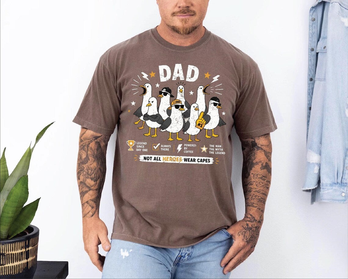 Comfort Colors Seagull Dad Dad Dad Tshirt, Funny Father's Day Gift For Dad, Dad Shirt,