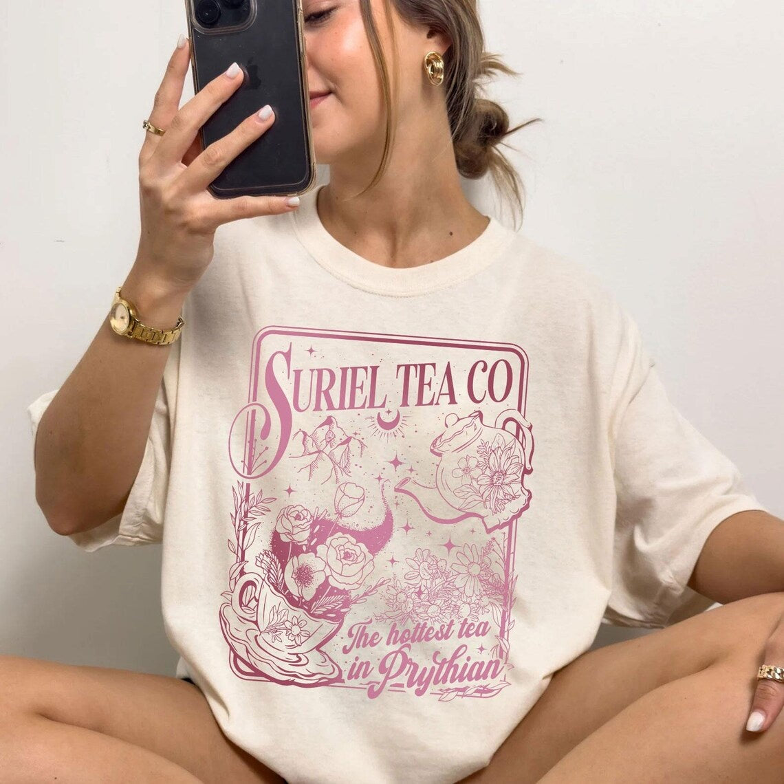 Comfort Colors Suriel Tea Co T-shirt,ACOTAR Suriel Tea Shirt,Velaris Tee,A Court Of Thorns and Roses,SJM Merch,
