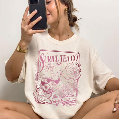 Comfort Colors Suriel Tea Co T-shirt,ACOTAR Suriel Tea Shirt,Velaris Tee,A Court Of Thorns and Roses,SJM Merch,