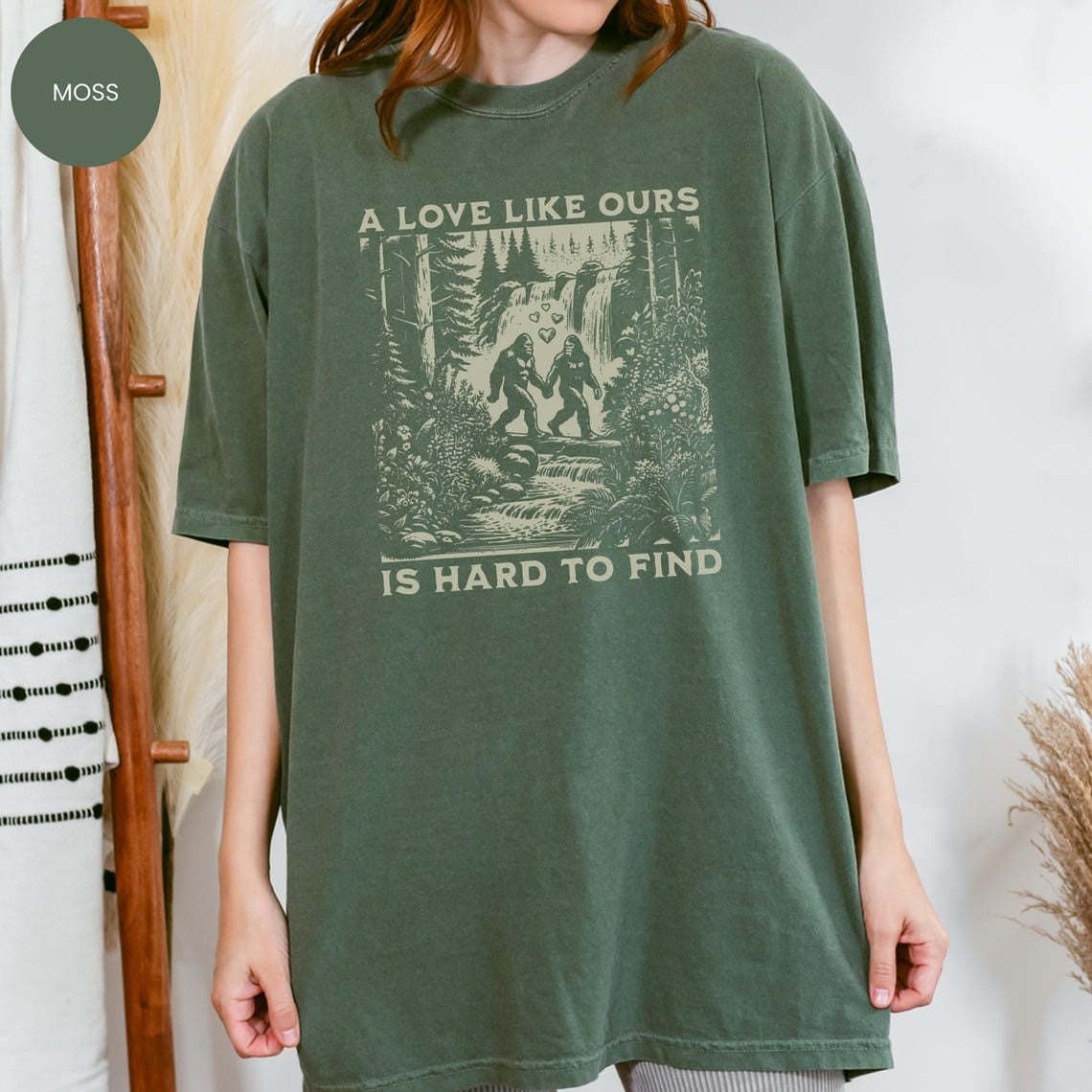 Comfort Colors® Bigfoot Valentine's Shirt, Love like ours is hard to find Tshirt,