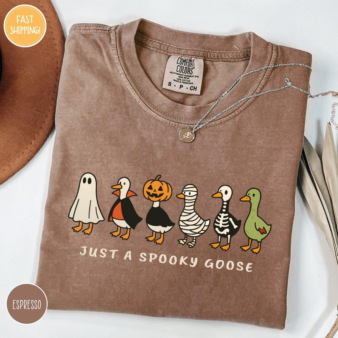Comfort Colors® Halloween Goose shirt, just a Spooky Goose t-shirt, Funny Halloween shirt, Spooky Season shirt, Spooky Goose Shirt,