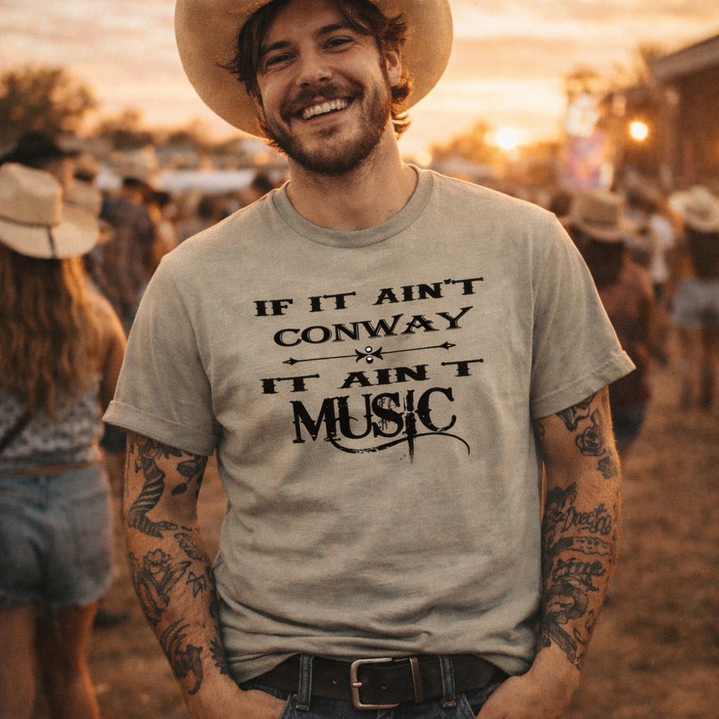 Conway Twitty tshirt,Ain't Conway Ain't Music,Country Music,Unisex  tshirt