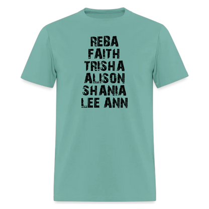 Alison,Reba,Faith,Trisha,Shania,Lee Ann,Country Music tshirt