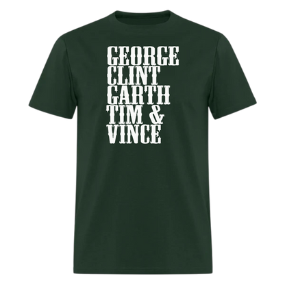 George,Clint,Garth,Tim,Vince,Country Music  Tshirt - Denoss