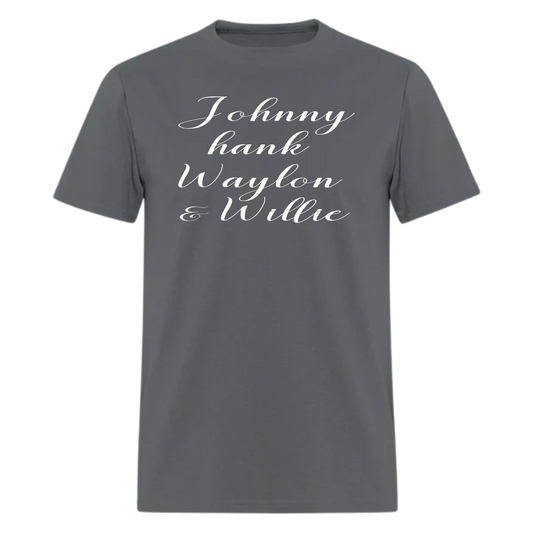 Johnny, Hank, Waylon and Willie,country music Tshirt - Denoss