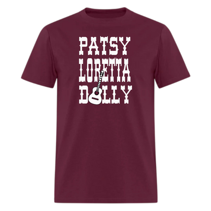 Patsy,Loretta,Dolly,Country Music T Shirt