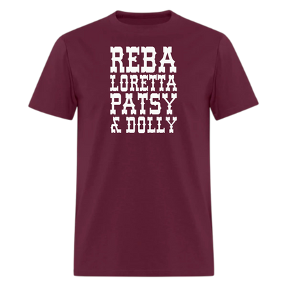 Reba, Loretta ,Patsy ,Dolly,Country Music Tshirt
