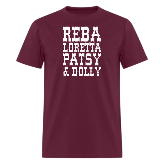 Reba, Loretta ,Patsy ,Dolly,Country Music Tshirt