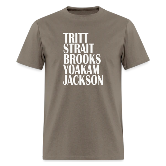 Tritt,Strait,Brooks,Yoakam,Jackson,Country Music Tshirt - Denoss