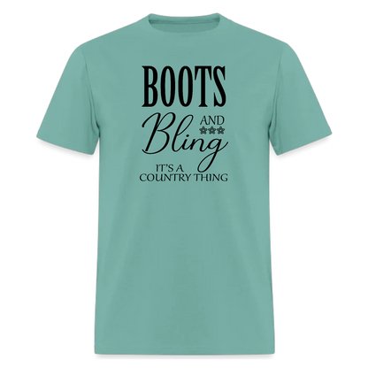 Boots and Bling It's A Country Thing,Country Music Shirt,Concert Tshirt - Denoss