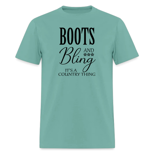 Boots and Bling It's A Country Thing,Country Music Shirt,Concert Tshirt - Denoss