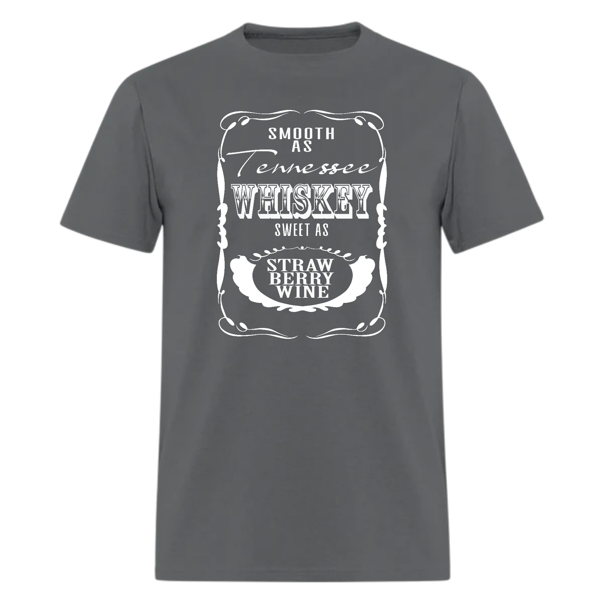 Smooth As Tennessee Whiskey Sweet As Strawberry Wine Tshirt - Denoss
