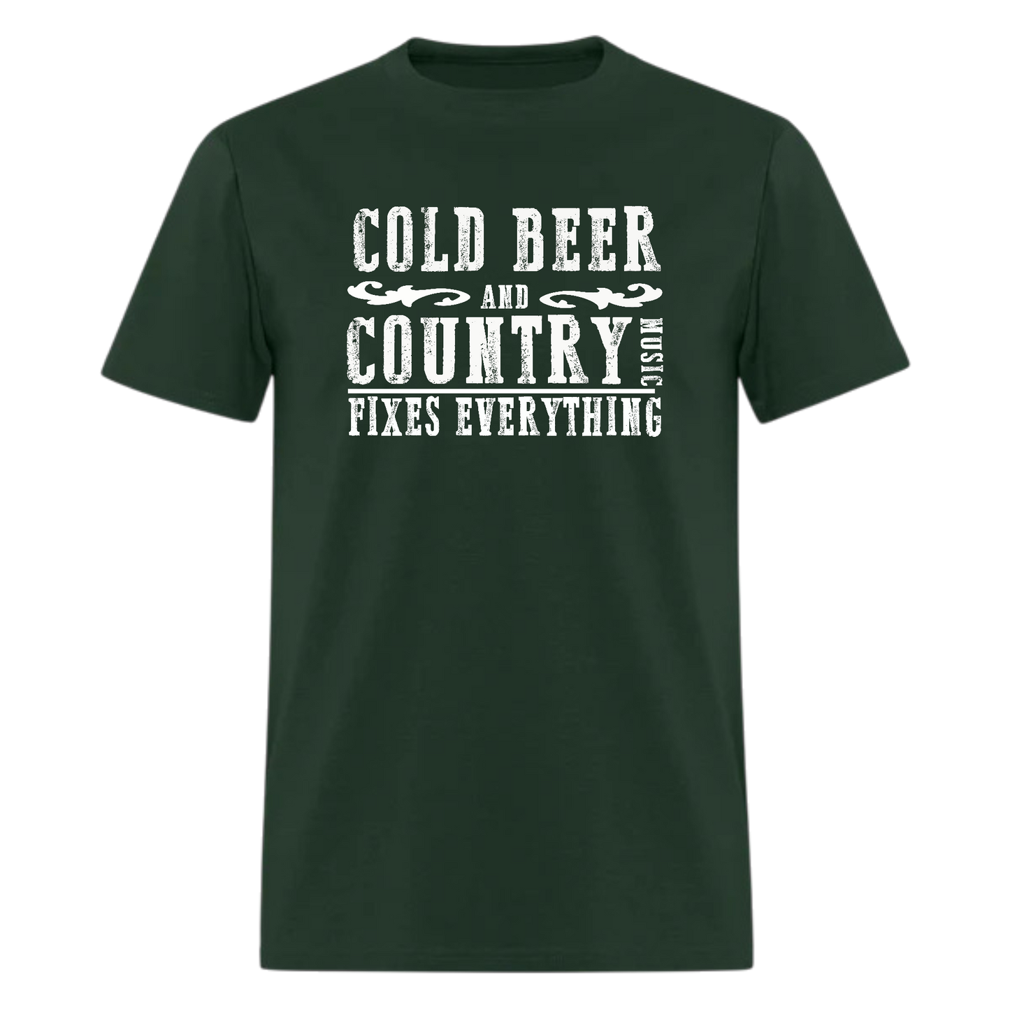 Cold Beer And Country Music T-Shirt,Southern,Texas,Tennessee,Kentucky Festival Tshirt