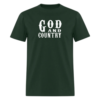 God And Country T-Shirt,Religion Country Music New Girl Funny Patriot American  Tshirt