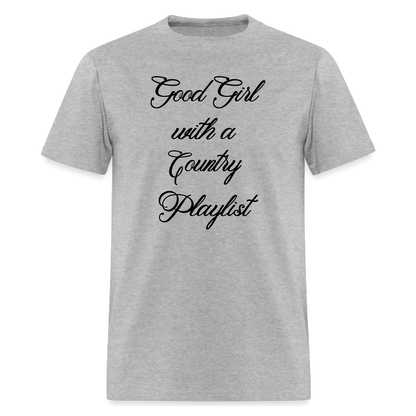 Good Girl with A Country Playlist Tshirt,Country Music T shirt