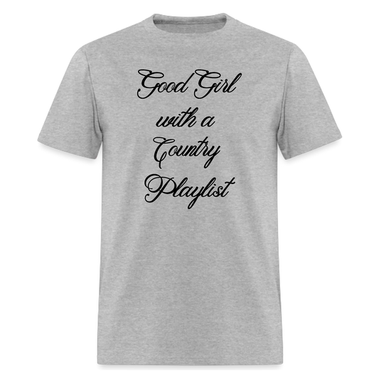 Good Girl with A Country Playlist Tshirt,Country Music T shirt