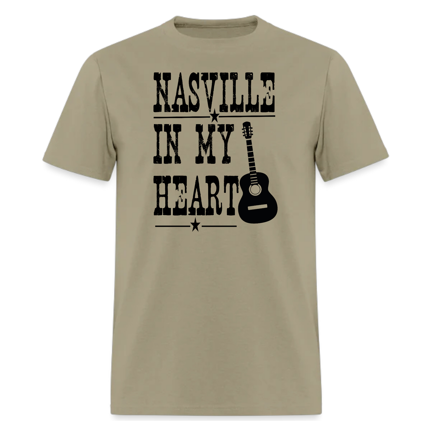 Nashville In My Heart,Country Music T Shirt - Denoss