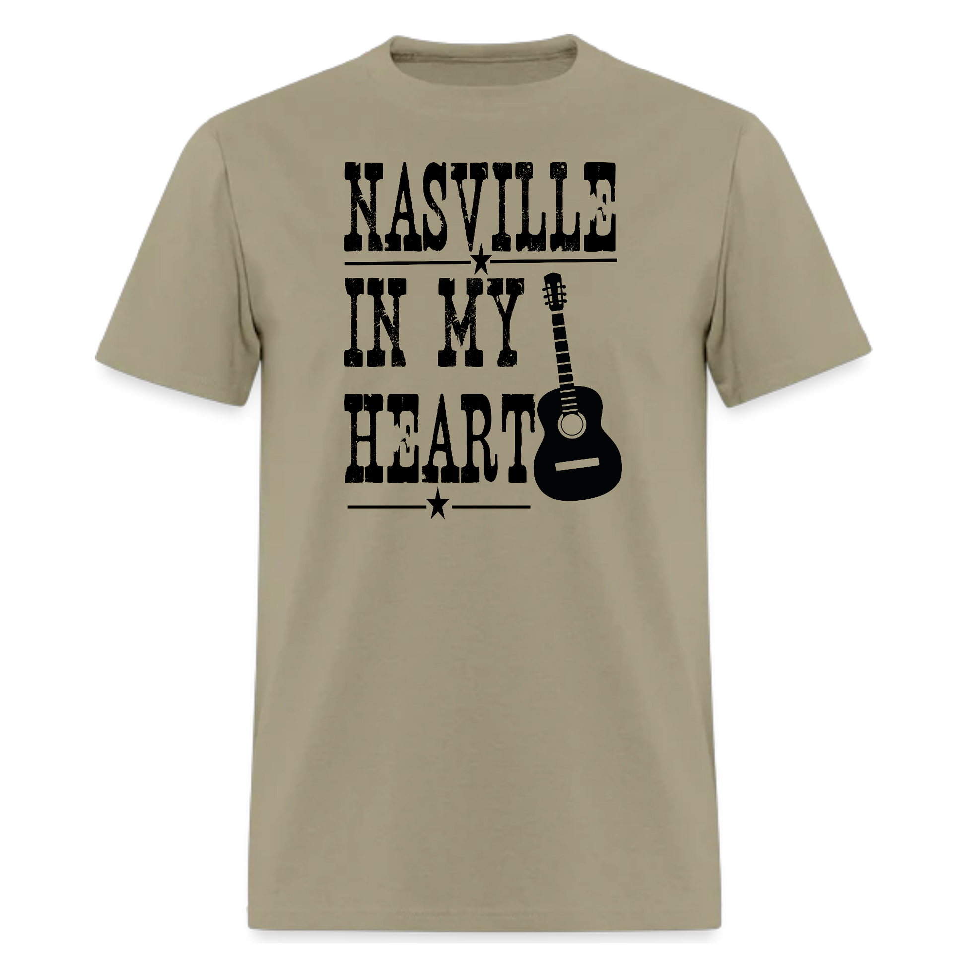 Nashville In My Heart,Country Music T Shirt - Denoss