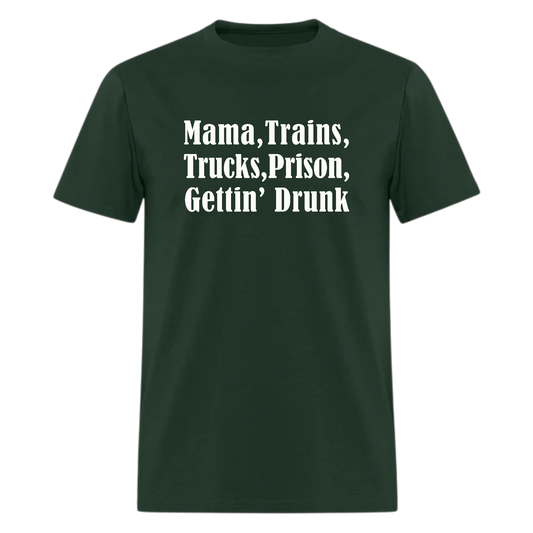 Mama, trains Tshirt,Country Music Tshirt