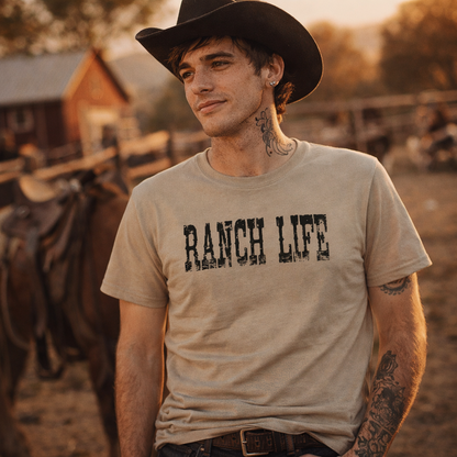 Cowgirl Ranch Life, Vintage Inspired Country Tee, Cowboy T-Shirt, Country Music Tshirt