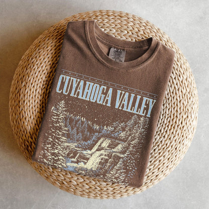 Cuyahoga National Park Shirt, National Park Comfort Colors T-Shirt, Retro Ohio Shirt, 63 Parks Shirt, Granola Girl Gift, Nature Graphic Tee